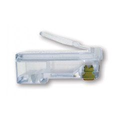 Platinum Tools EZ-RJ45 Cat6 Crimp Connectors, Slide Through Wires, POE Compliant, Clamshell 50 pieces