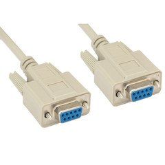 DB9 Female Serial Cable, DB9 Female, UL rated, 9 Conductor, 1:1, 25 foot