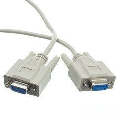 Null Modem Cable, DB9 Female, UL rated, 8 Conductor, 6 foot