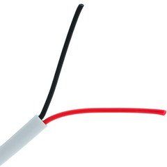 Security/Alarm Wire, White, 22/2 (22AWG 2 Conductor), Stranded, CMR / Inwall rated, Pullbox, 1000 foot
