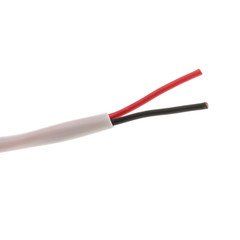 Plenum Security Cable, White, 16/2 (16 AWG 2 Conductor), Stranded, CMP, Pullbox, 1000 foot