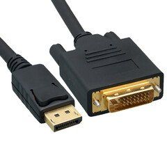 DisplayPort to DVI Video Cable, DisplayPort Male to DVI Male, 3 foot