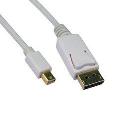 Mini DisplayPort 1.2 Video Cable, Mini DisplayPort Male to DisplayPort Male, 3 foot