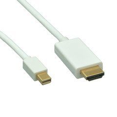 Mini DisplayPort to HDMI Cable, Mini DisplayPort Male to HDMI Male, 3 foot