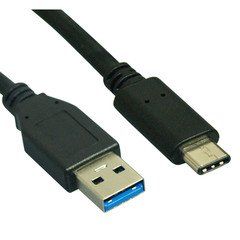 USB 3.2 Gen 1x1 Type A male  to C male Cable - 5 Gigabit, 3 foot