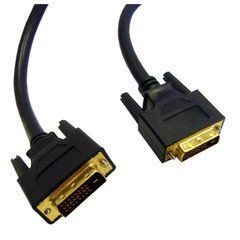 DVI-D Dual Link Cable, Black, DVI-D Male, 2 meter (6.6 foot)