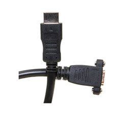 HDMI Extension Cable, High Speed with Ethernet, HDMI-A male to Panel Mount HDMI-A female , 4K @ 30Hz, 1 foot