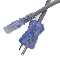 Hospital Grade Green Dot Power Cord, Nema 5-15 to C13, 18 AWG, SJT, 10 Amp / 125 Volt, 6 foot