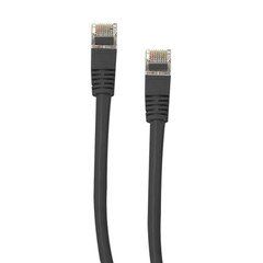 Shielded Cat5e Black Copper Ethernet Cable, Snagless/Molded Boot, POE Compliant, 1 foot