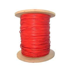 Plenum Fire Alarm / Security Cable, Red, 14/4 (14 AWG 4 Conductor), Solid, FPLP, Spool, 1000 foot