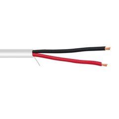 Plenum Security Cable, White, 18/2 (18 AWG 2 Conductor), Stranded, CMP, Pullbox, 500 foot