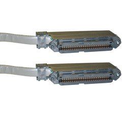 Cat 3 Telco Trunk Cable, Centronics 50 (CN50) Female, 25 Twisted Pairs, 90 Degree Orientation, 6 foot
