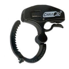 Pack of 15 - Mini Cable Clic, Reusable Ratcheting Adjustable Cable Management, 5/8 - 1 inch, Black