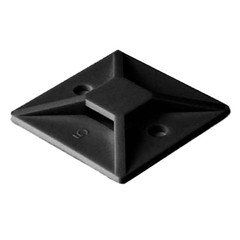Cable Tie Adhesive Mounting Bases, Black,10 pack