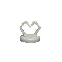 1/2 inch White Magnetic Cable Holder, Strong Polymer Cable Holder, 10 pound pull force, Plenum Rated, UL Listed, 10 pieces/bag