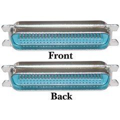 Centronics 50 (CN50) Male to Centronics 50 (CN50) Male, Mini Gender Changer