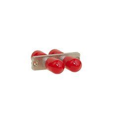 ST/ST Duplex Adapter with Metal Housing, Fiber Optic Coupler