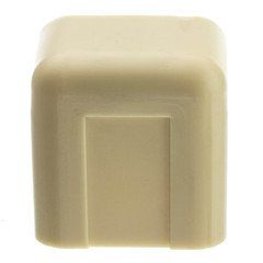 3/4 inch Surface Mount Cable Raceway, Ivory, End Cap