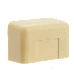 1.25 inch Surface Mount Cable Raceway, Ivory, End Cap