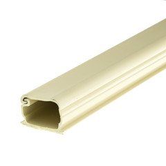 Box of 20 - 1.75 inch Surface Mount Cable Raceway, Ivory, Straight 6 foot Section