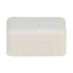1.75 inch Surface Mount Cable Raceway, Ivory, End Cap