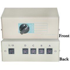 ABCD 4-Way Switch Box, RJ45 Female