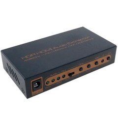 HDMI Audio Extractor (Toslink S/PDIF, Coaxial Audio, RCA Audio L/R) - 4K / 60Hz