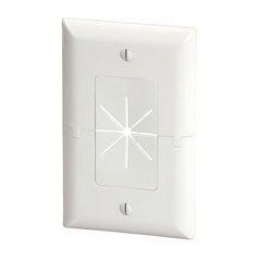 Split Plate w/ Flexible Opening, White