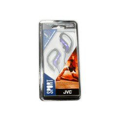 JVC Sport Stereo Headphones, Blue, Adjustable Ear Clip, 1.2 meter cord with 3.5 mm stereo male end