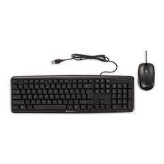 Innovera Slimline Keyboard and Mouse, USB 2.0, Black