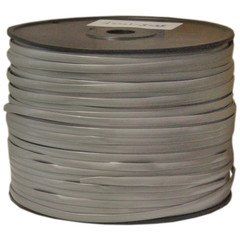 Bulk Phone Cord, Silver Satin, 28/8 (28 AWG 8 Conductor), Spool, 1000 foot