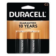 Duracell CopperTop Alkaline Batteries, C, MN1400B2Z, 2/PK