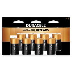 Duracell CopperTop Alkaline Batteries, C, MN14RT8Z, 8/PK