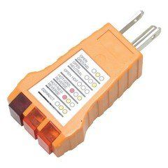 Receptacle Tester for Standard Outlets tests NEMA 5-15P sockets for correct wiring