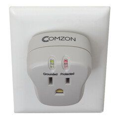 ComzonÃ‚Â® Surge Protector, 1 Outlet, 540 Joules with EMI/RFI filter