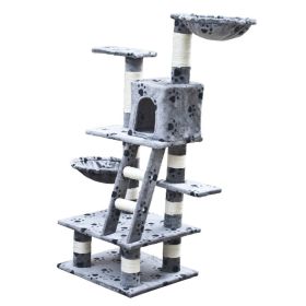 Car Play Tree 48 inch Gray with Paw Prints