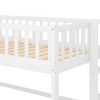 Twin Size Low Loft Bed with Ladder and Slide,White(OLD SKU:WF196418AAK)