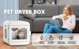 Pet Hair Dryer Box, Ultra Quiet Blow Dryer 6L Capacity for Cats and Small Dogs, Professional Fast Drying Blower, Intelligent Control, Adjustable Tempe