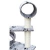 Cat Tree Deluxe 90" - 102" Gray with Paw Prints Plush
