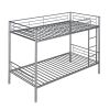 Twin Over Twin Metal Bunk Bed (Silver) ( old sku: MF189201NAA )