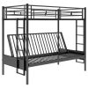 Twin over Full Metal Bunk Bed, Multi-Function