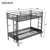 Twin over Full Metal Bunk Bed, Multi-Function