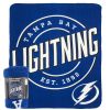 Lightning OFFICIAL NHL "Campaign" Fleece Throw Blanket; 50" x 60"