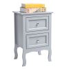 2pcs Country Style Two-Tier Night Tables Large Size Grace
