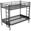 Twin over Full Metal Bunk Bed, Multi-Function