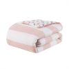 Sammie Cotton Cabana Stripe Reversible Comforter Set with Rainbow Reverse