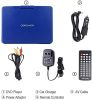 DBPOWER 11.5" Portable DVD Player, 5-Hour Built-in Rechargeable Battery, with 9" Swivel Screen, Support CD/DVD/SD Card/USB, with Remote control, 1.8M