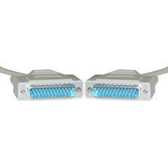 Serial Cable, DB25 Male, RS-232, 1:1, 15 foot