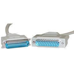 Bidirectional Printer Cable, DB25 Male to Centronics 36 (CN36) Male, IEEE-1284, 18 Twisted Pairs, 50 foot