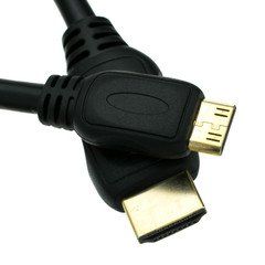 Mini HDMI Cable, High Speed with Ethernet, HDMI Male to Mini HDMI Male (Type C) for Camera and Tablet, 15 foot